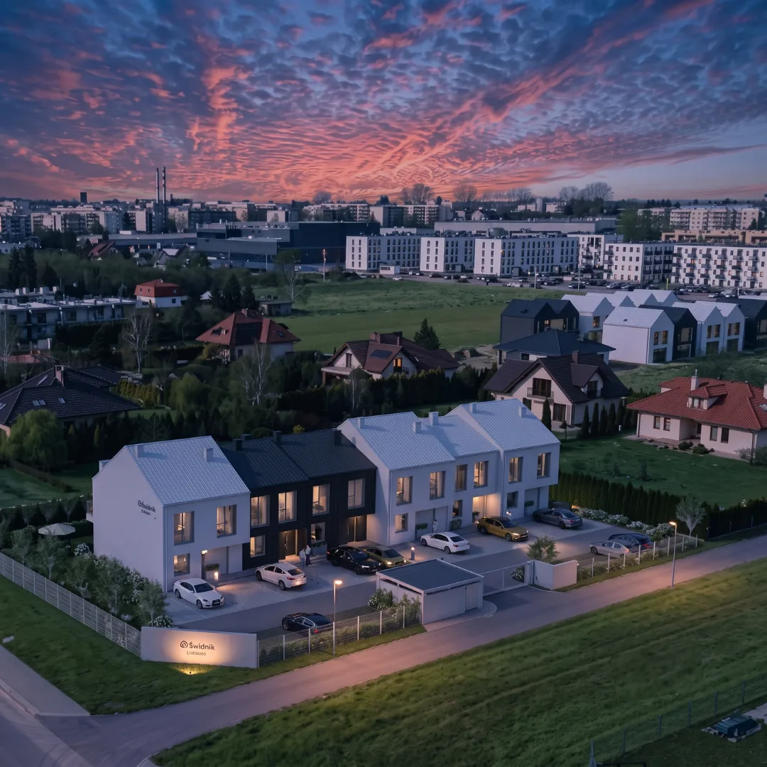 To samo ujęcie z lotu ptaka po aranżacji atmosferycznej
